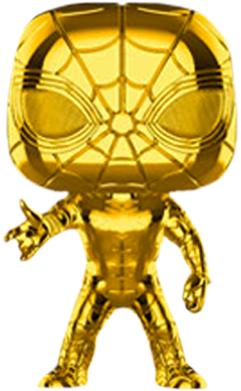 Marvel Studios 10th Anniversary - Gold Iron Spider Pop Clipart (600x600), Png Download