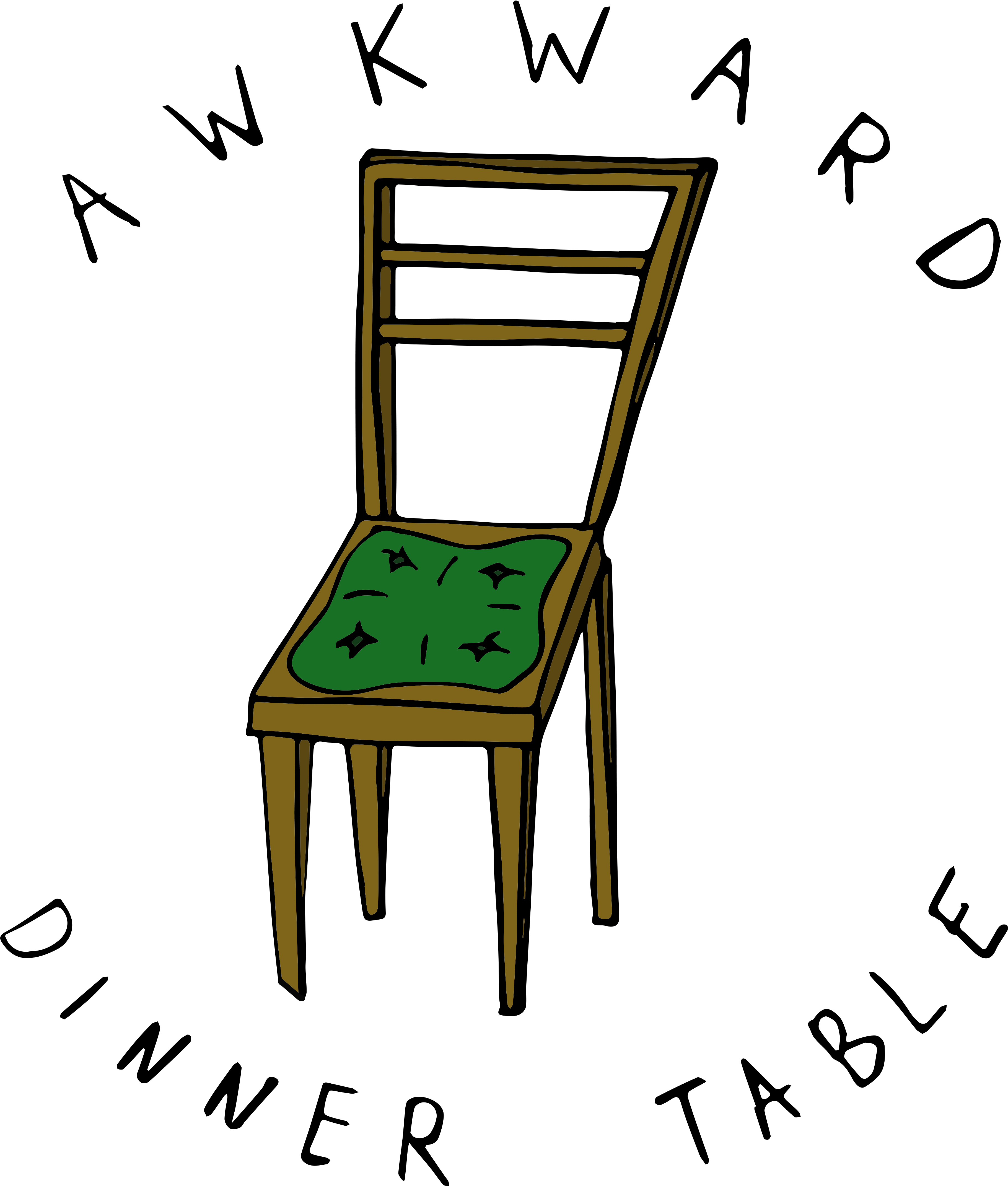 Awkward Dinner Table - Chair Clipart (3643x4287), Png Download
