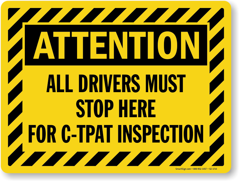 Security Checkpoint Sign - Sign Clipart (800x607), Png Download