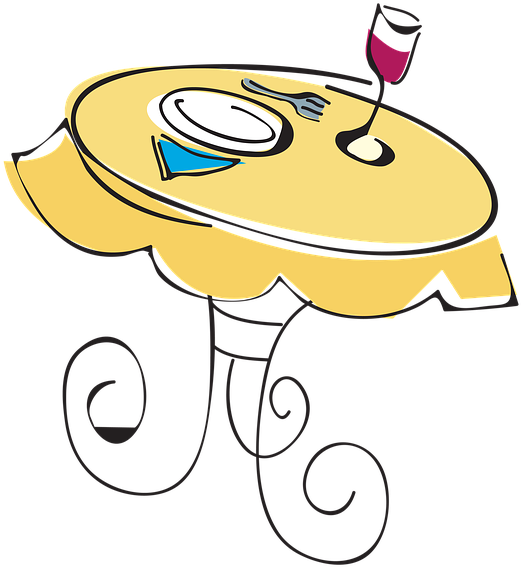 Food, Table, Restaurant, Lunch, Dinner, Dinning Clipart (960x650), Png Download