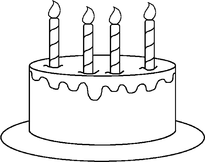 Background Courtesy Of - Birthday Cake Clipart (696x595), Png Download