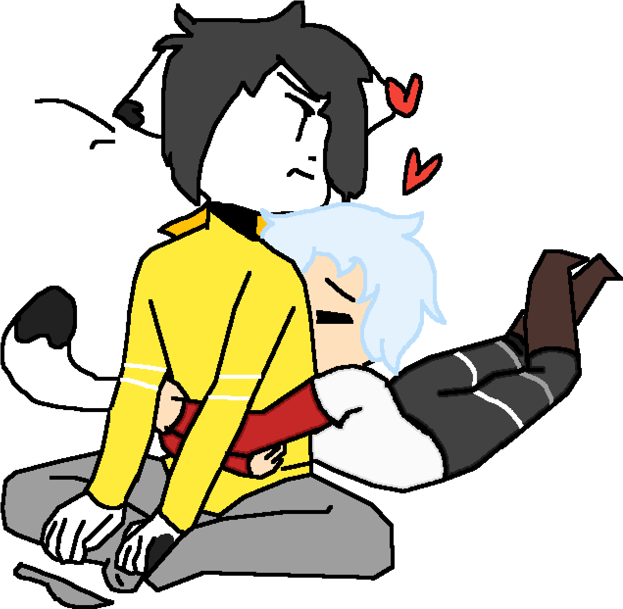 Hugs - Cartoon Clipart (1350x1250), Png Download