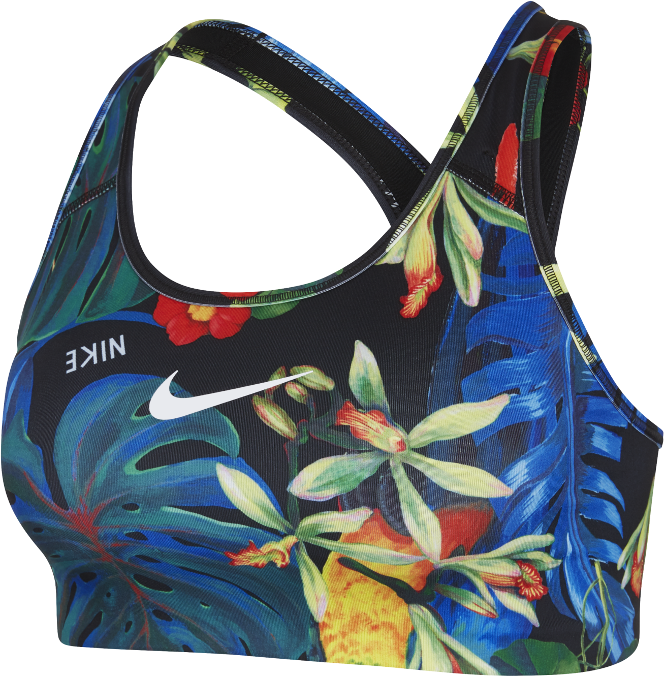 Nike Swoosh Png - Nike Swoosh Hyper Femme Bra Clipart (1307x1330), Png Download