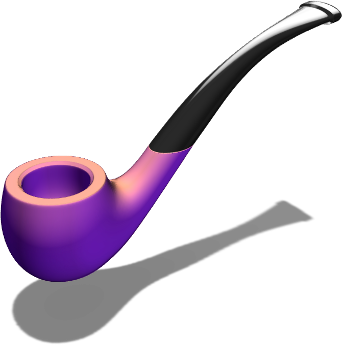 Tobacco Pipe - Illustration Clipart (1024x768), Png Download