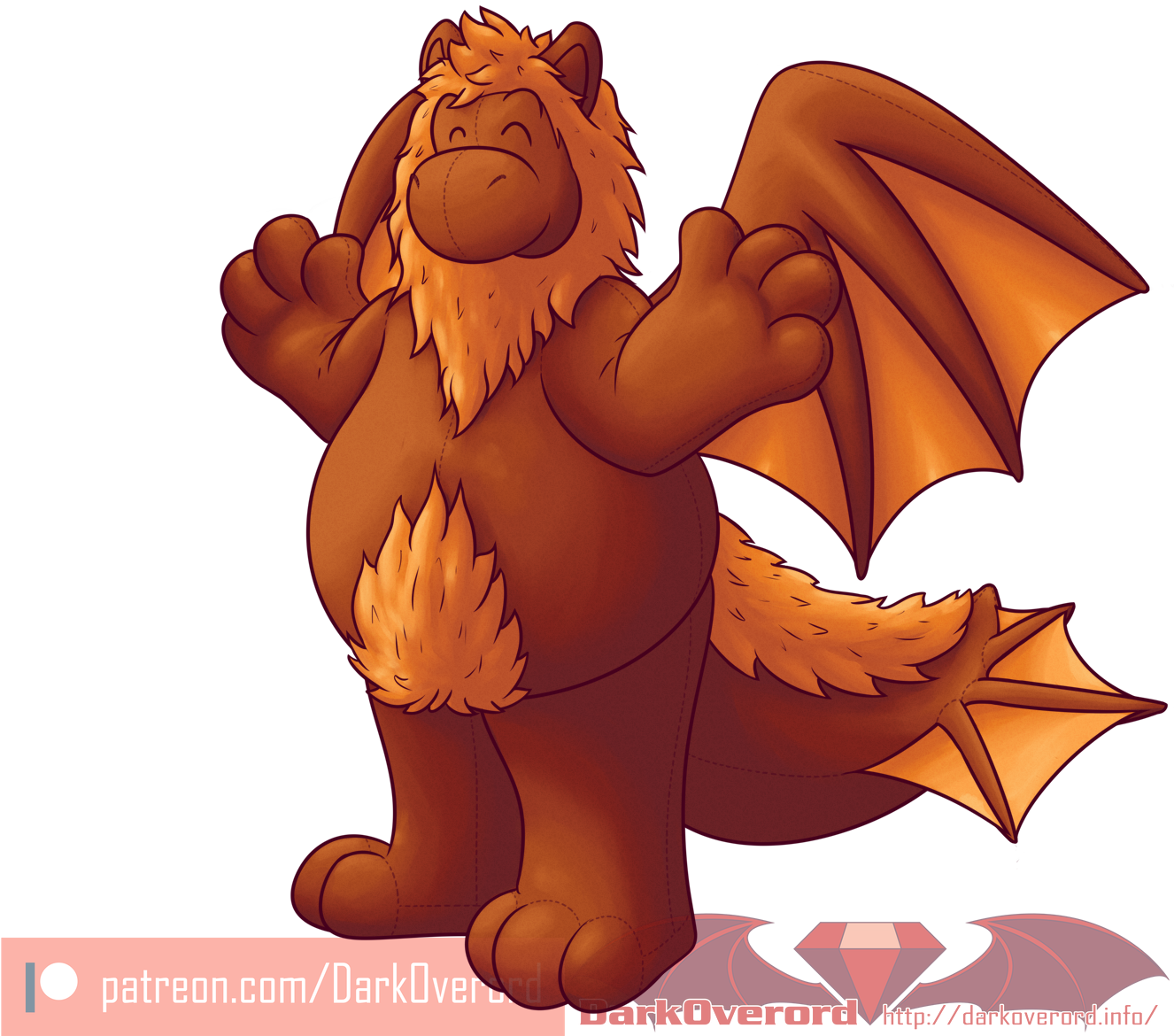 [com 2018 07] A Plush Ready For Hugs - Cartoon Clipart (1325x1200), Png Download