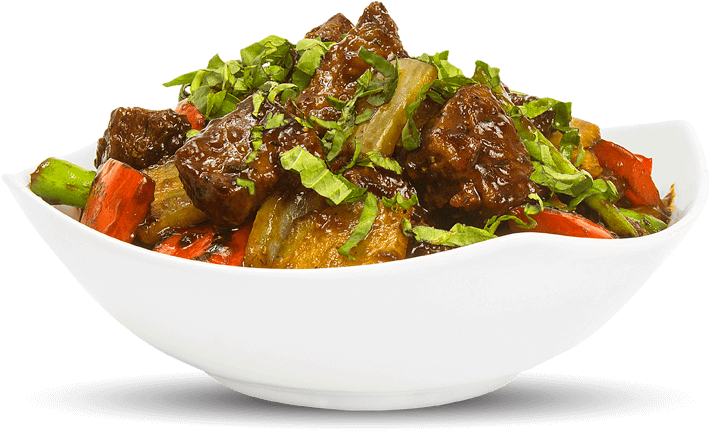 Tiernos Y Jugosos Trozos De Filete De Res Preparados - Twice Cooked Pork Clipart (800x464), Png Download