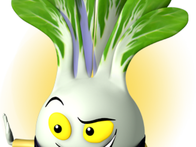 Bok Choy Clipart Individual Vegetable - Cartoon - Png Download (640x480), Png Download