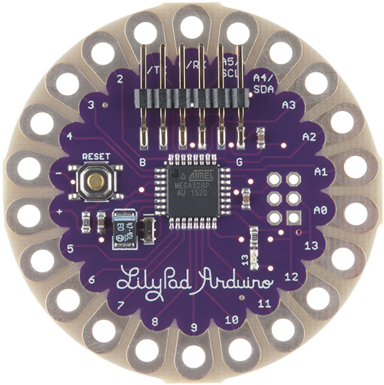 Lilypad Arduino 328 Main Board - Arduino Lilypad Clipart (556x558), Png Download