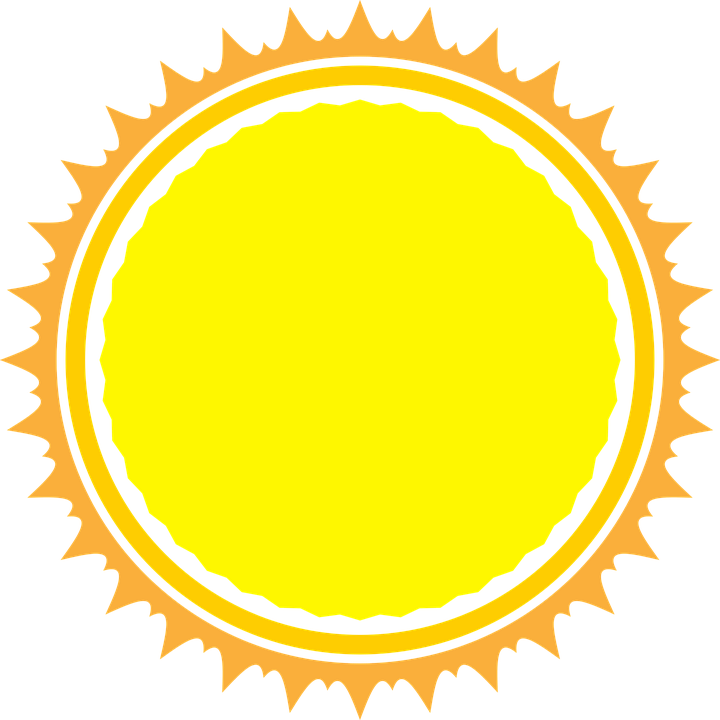 Sun Nature Sunny Day Light Sky Color Beach - Sprocket Clipart (720x720), Png Download
