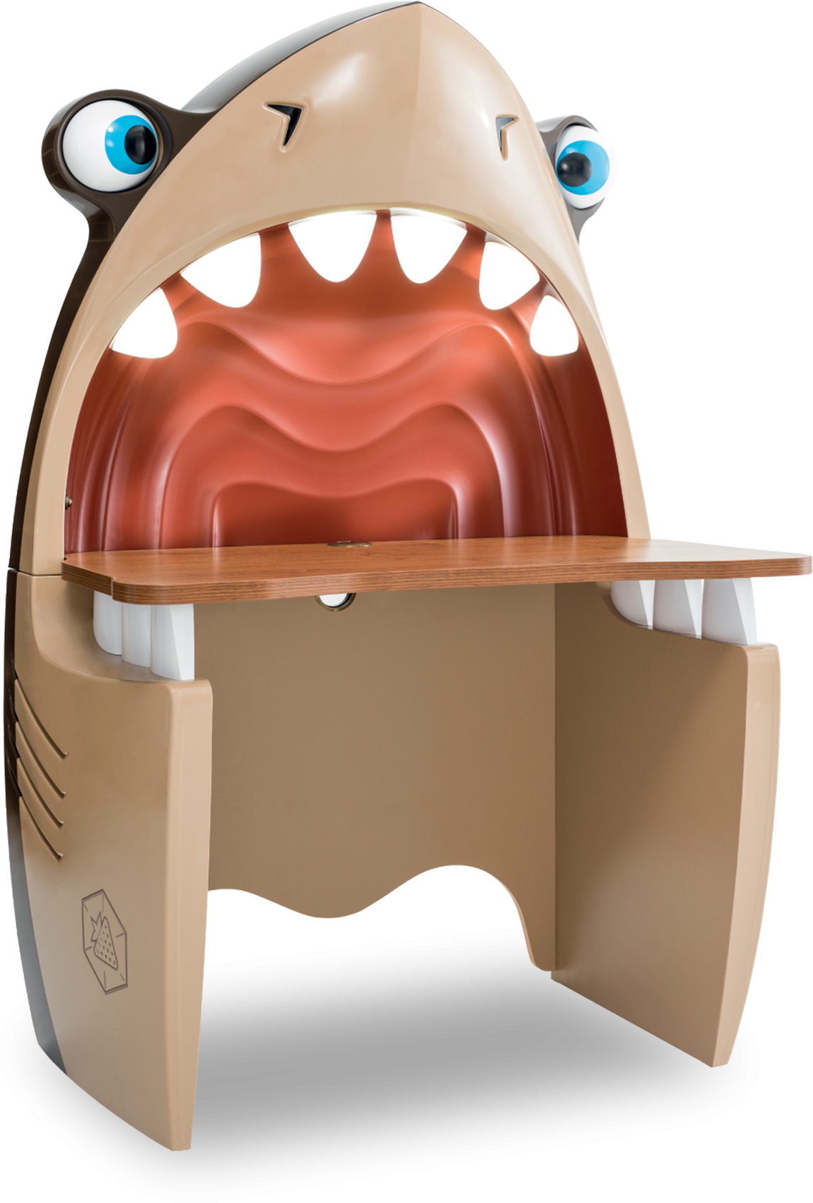 Pirate Shark Study Desk - Kids Study Table Animal Clipart (2120x1908), Png Download