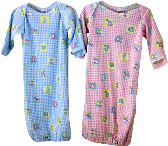 New Born Gown - Nightwear Clipart (1440x500), Png Download