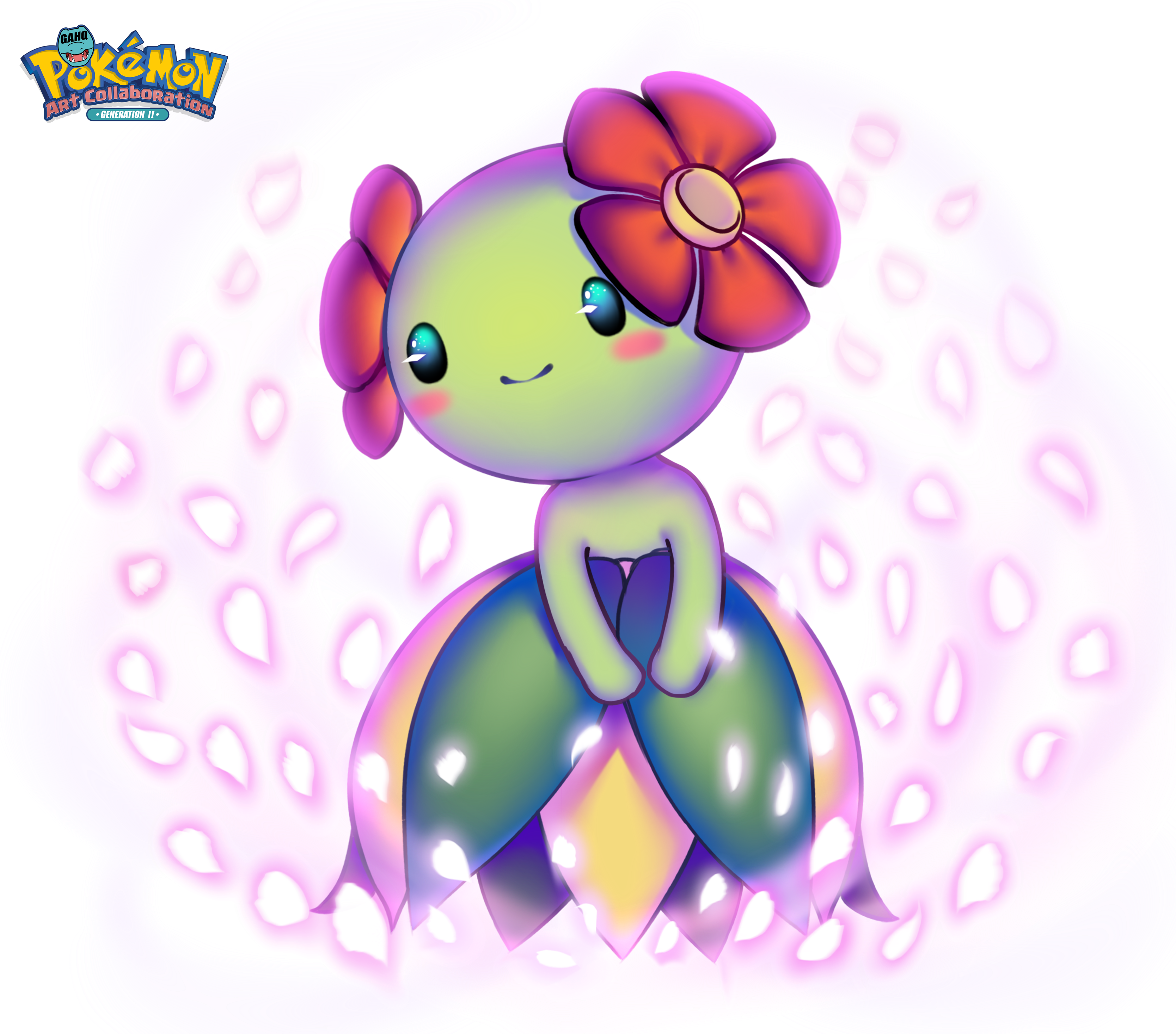 #182 Bellossom Used Petal Dance And Sunny Day In The Clipart (3336x2935), Png Download