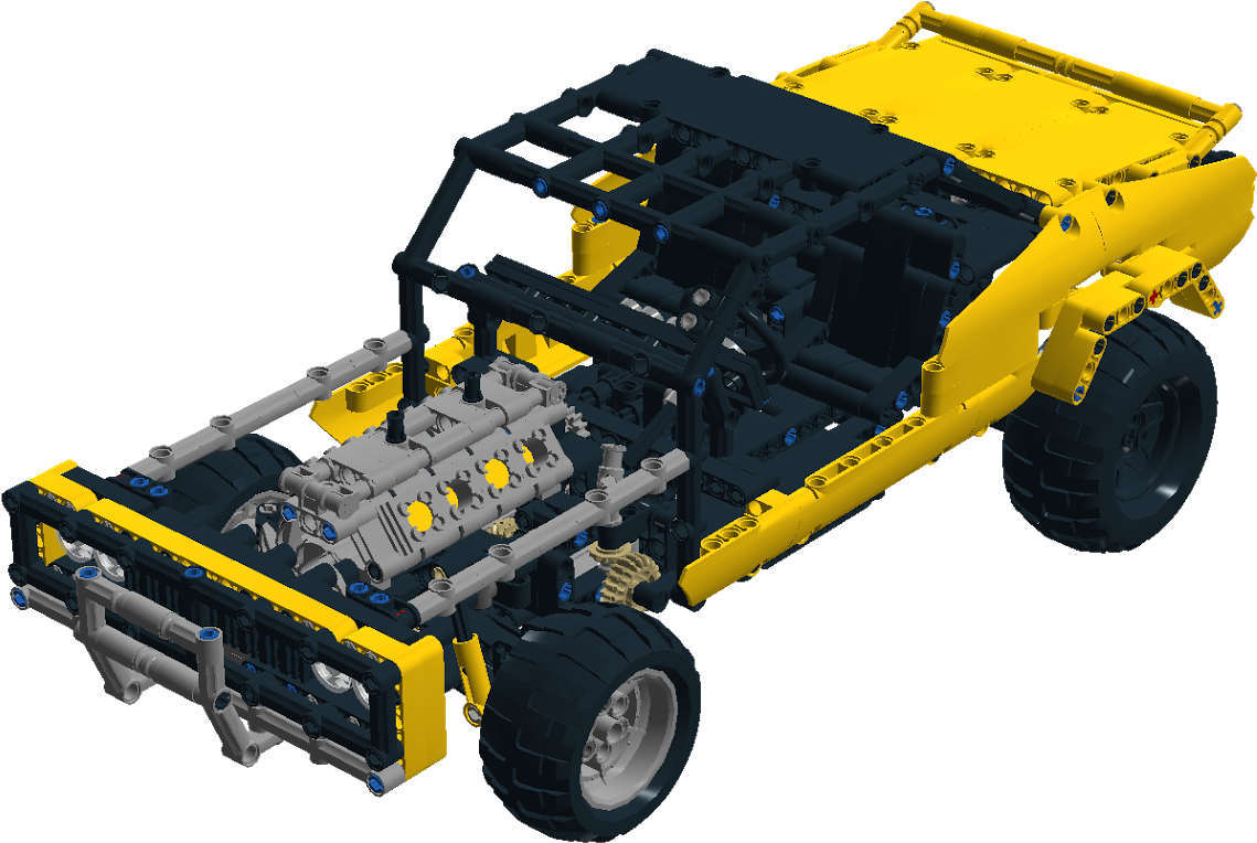 And Make It A Reality - Lego Technic Dodge Charger Clipart (1600x847), Png Download