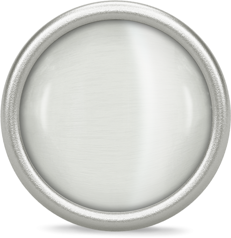 Endless Sterling Silver Big 'love Dome' White Moon - Circle Clipart (800x1000), Png Download