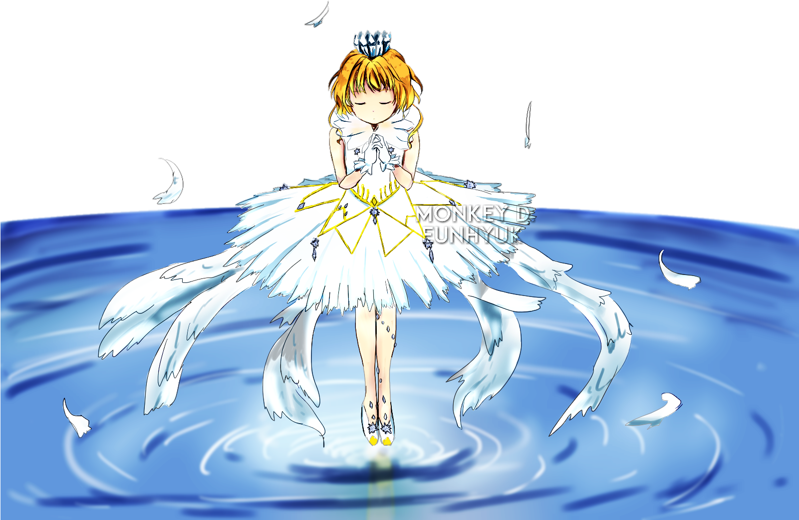 Kinomotosakura Anime Animegirl Png Cartoon Drop Transparent - Illustration Clipart (1601x1042), Png Download