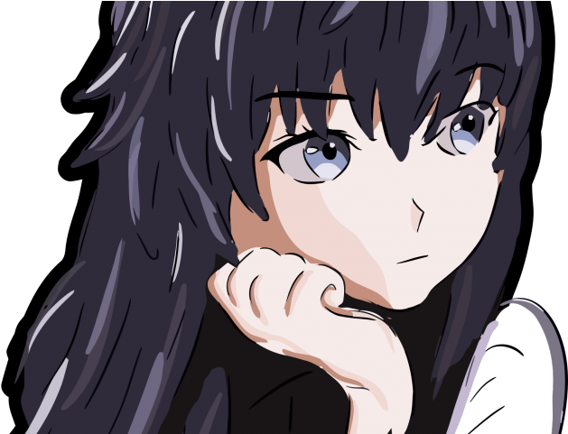 Anime Girl Clipart Transparent - Girl Sad Wallpaper Hd - Png Download (640x480), Png Download