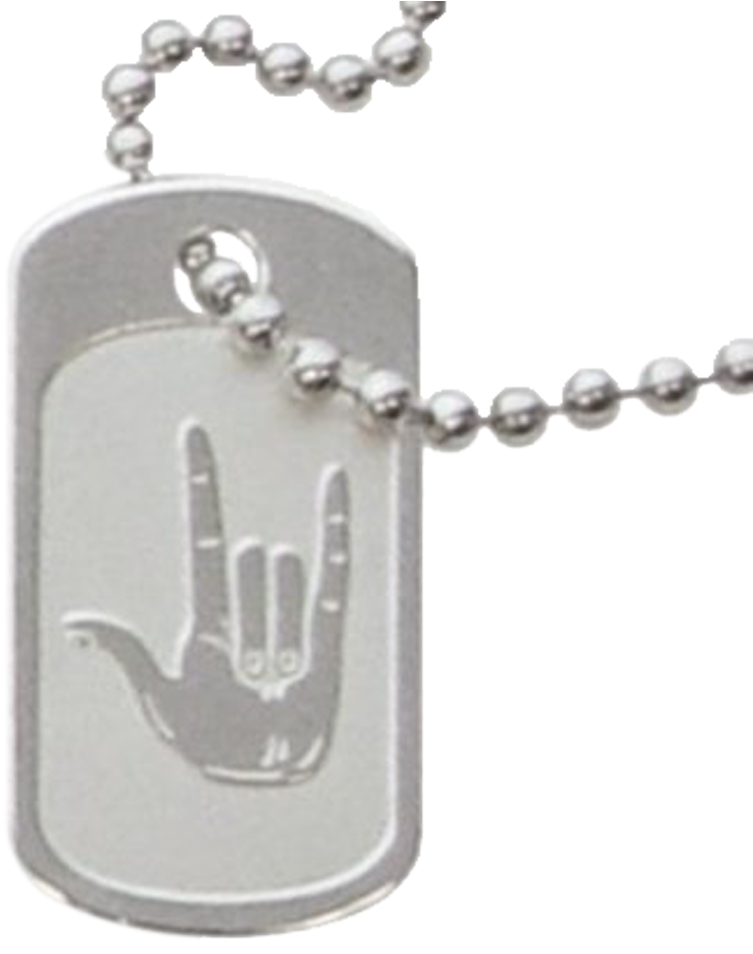 Dog Tag I Love You - Chain Clipart (1000x1000), Png Download