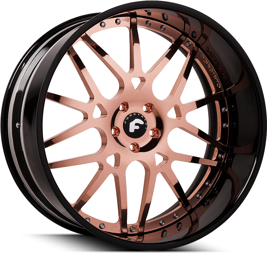 Wheels - Rose Gold Rims 22 Clipart (1000x1000), Png Download