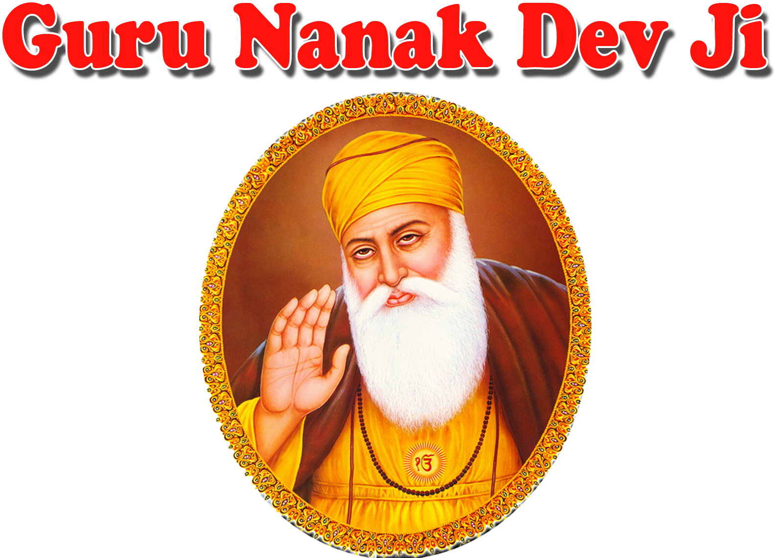 Guru Nanak Dev Ji Png Pictures - Guru Nanak Jayanti 2018 Clipart (1920x1200), Png Download