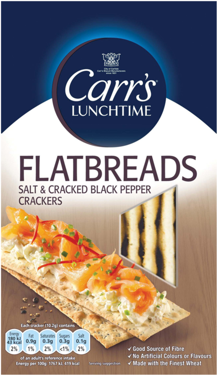 Carr's Flatbreads Salt & Pepper - Bruschetta Clipart (800x800), Png Download