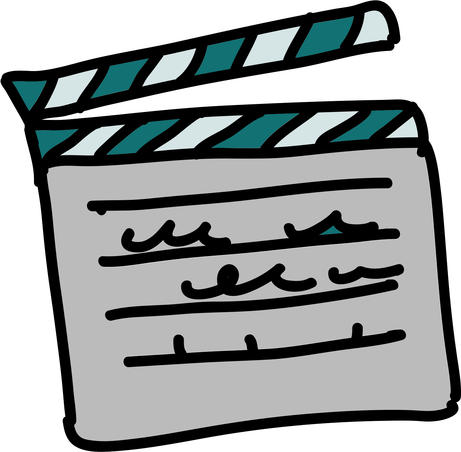 Clap De Film Icon - Film Clipart (1498x1470), Png Download