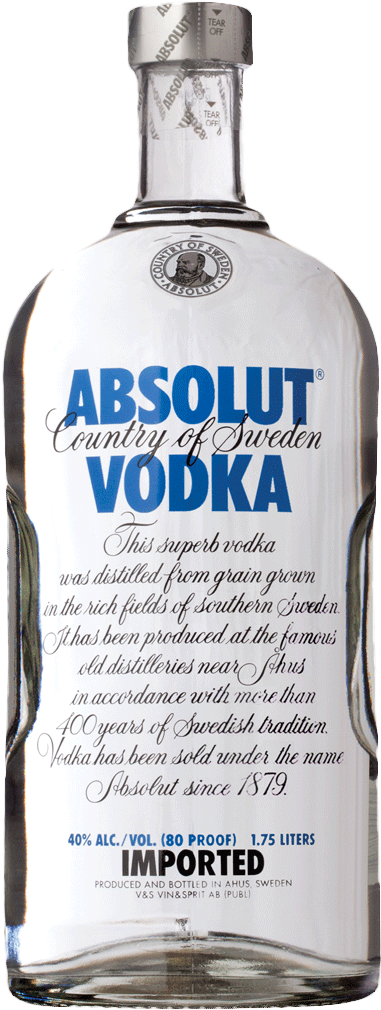 Absolut Vodka Clipart (381x1010), Png Download