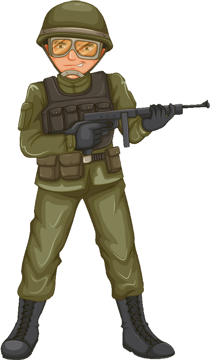 Soldier Dopeinsight-min - Military Man Clipart (509x727), Png Download