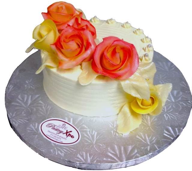 Small Wedding Cake - Small Cake Transparent Png Clipart (651x600), Png Download