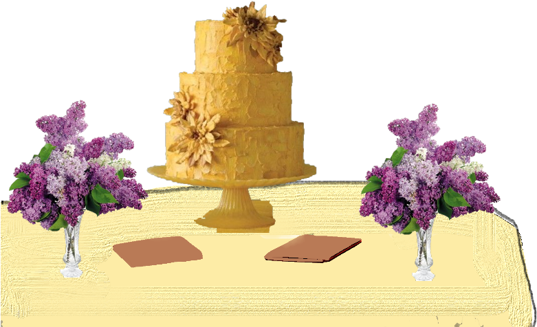 Sandy Wedding Cake Overlay For Episode - Martha Stewart Wedding Cakes Clipart (790x1136), Png Download