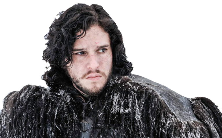 Season 7 Jon Snow Hair Clipart (768x480), Png Download