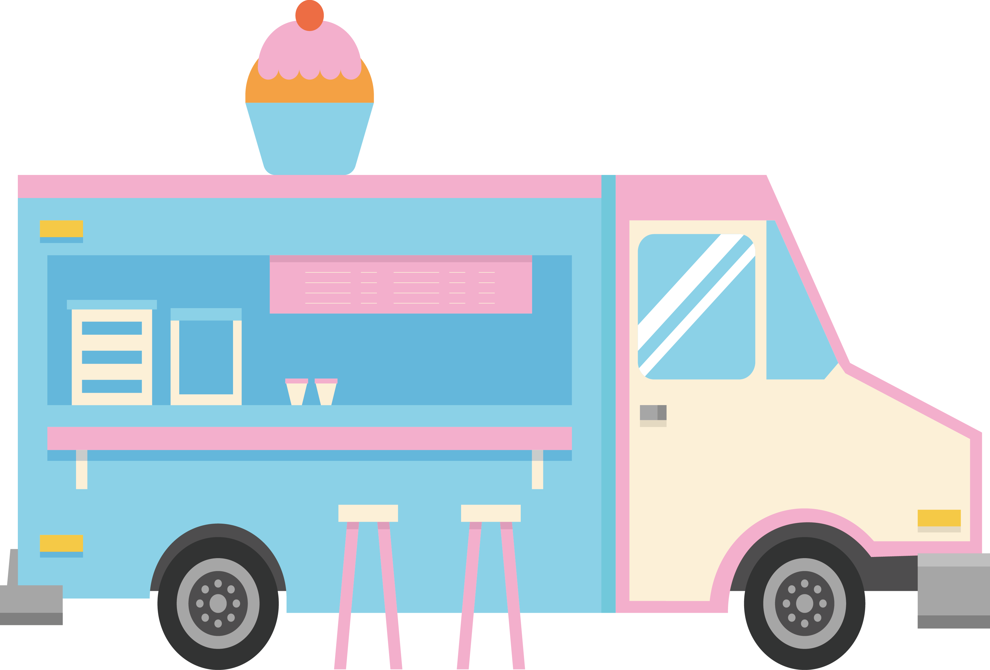 3386 X 2294 5 0 - Ice Cream Food Truck Png Clipart (3386x2294), Png Download