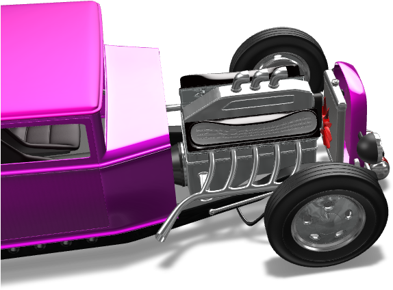 X-mas Car - Antique Car Clipart (892x669), Png Download