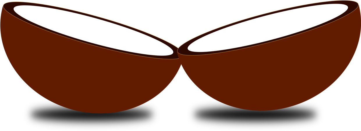 Coconut Clipart Free - Png Download (1241x451), Png Download