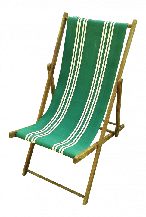 Chris Christie Beach Chair Png - Deckchair Clipart (485x720), Png Download