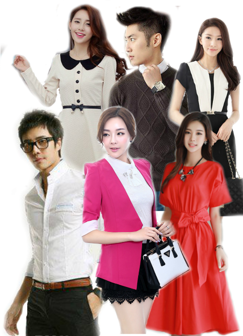 Dress Code In Korea Fashion - Girl Clipart (500x700), Png Download