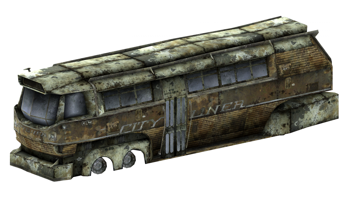 City Liner - Fallout New Vegas Bus Clipart (1200x677), Png Download