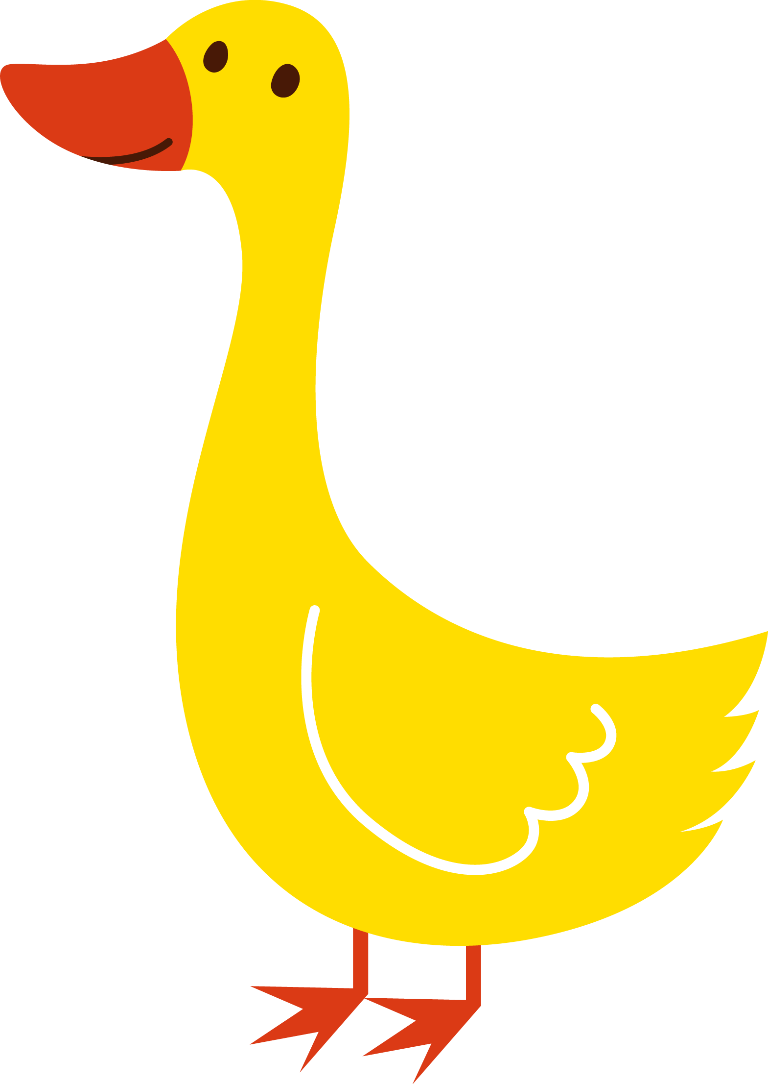 Cute Animal Clipart, Cute Clipart, Farm Animals, Cute - Pato Png Desenho Transparent Png (1569x2212), Png Download