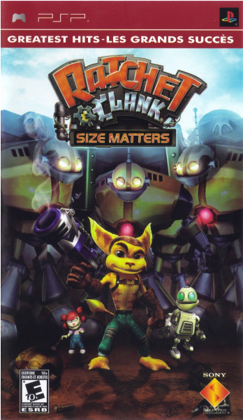 Ratchet & Clank - Ratchet & Clank Size Matters Psp Clipart (600x600), Png Download