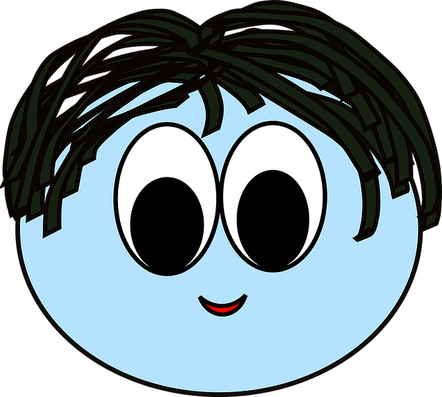 Desenho De Crianca No Rosto Clipart (640x575), Png Download