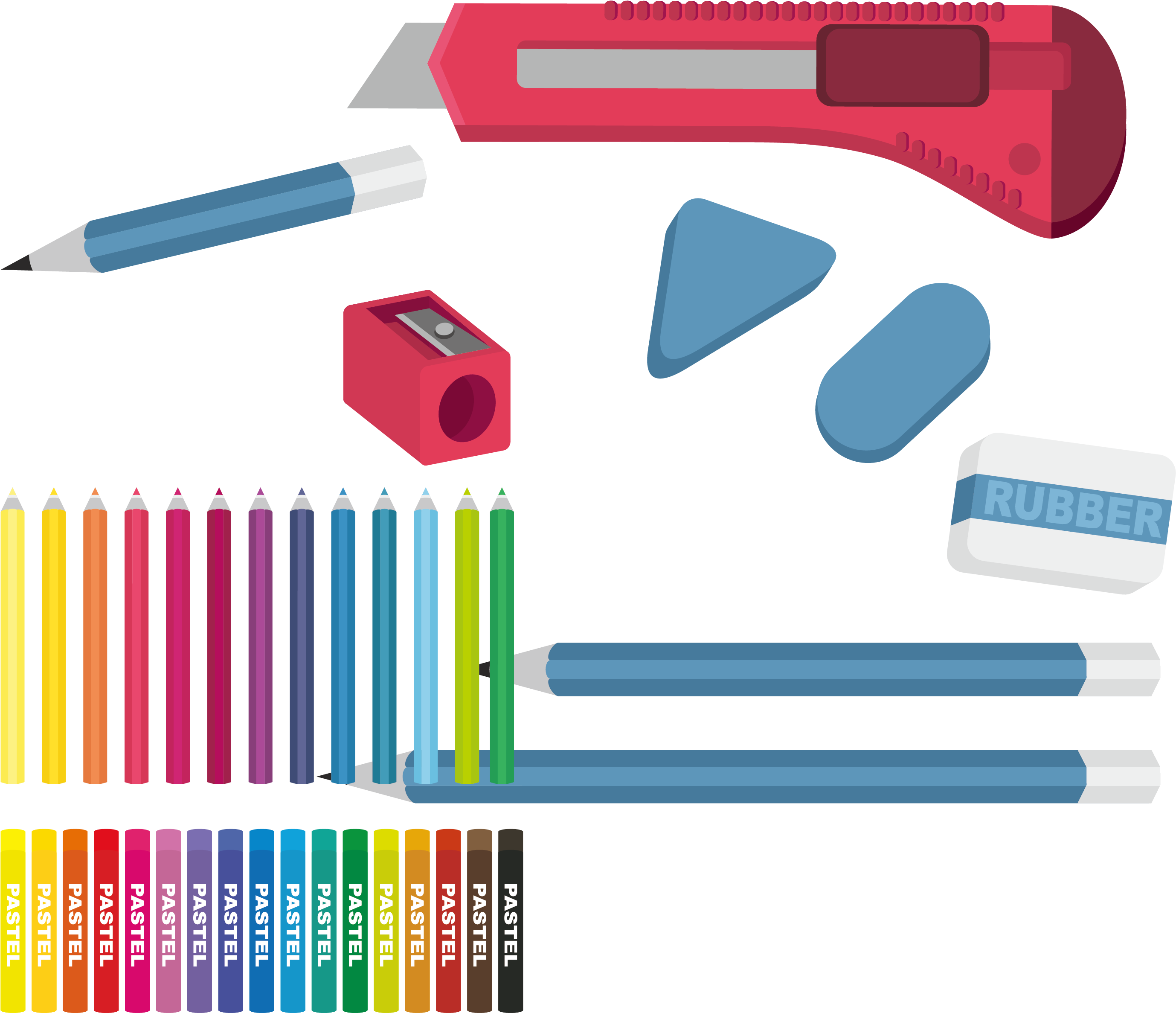 Png Freeuse Eraser Graphic Design Pencil - Marking Tools Clipart (2975x2902), Png Download