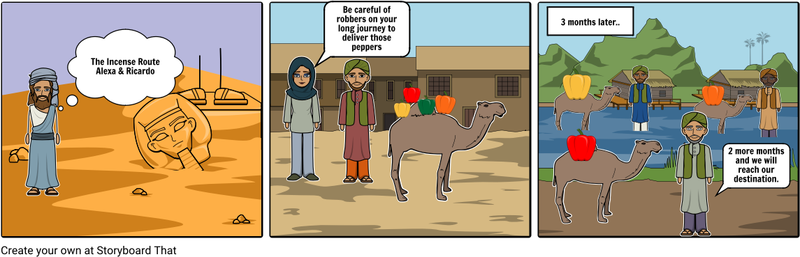 The Incense Route - Cartoon Clipart (1164x385), Png Download