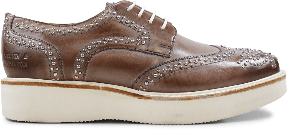 Derby Shoes Molly 1 Crust Pale Lila Rivets Xl Ginger - Sneakers Clipart (996x451), Png Download
