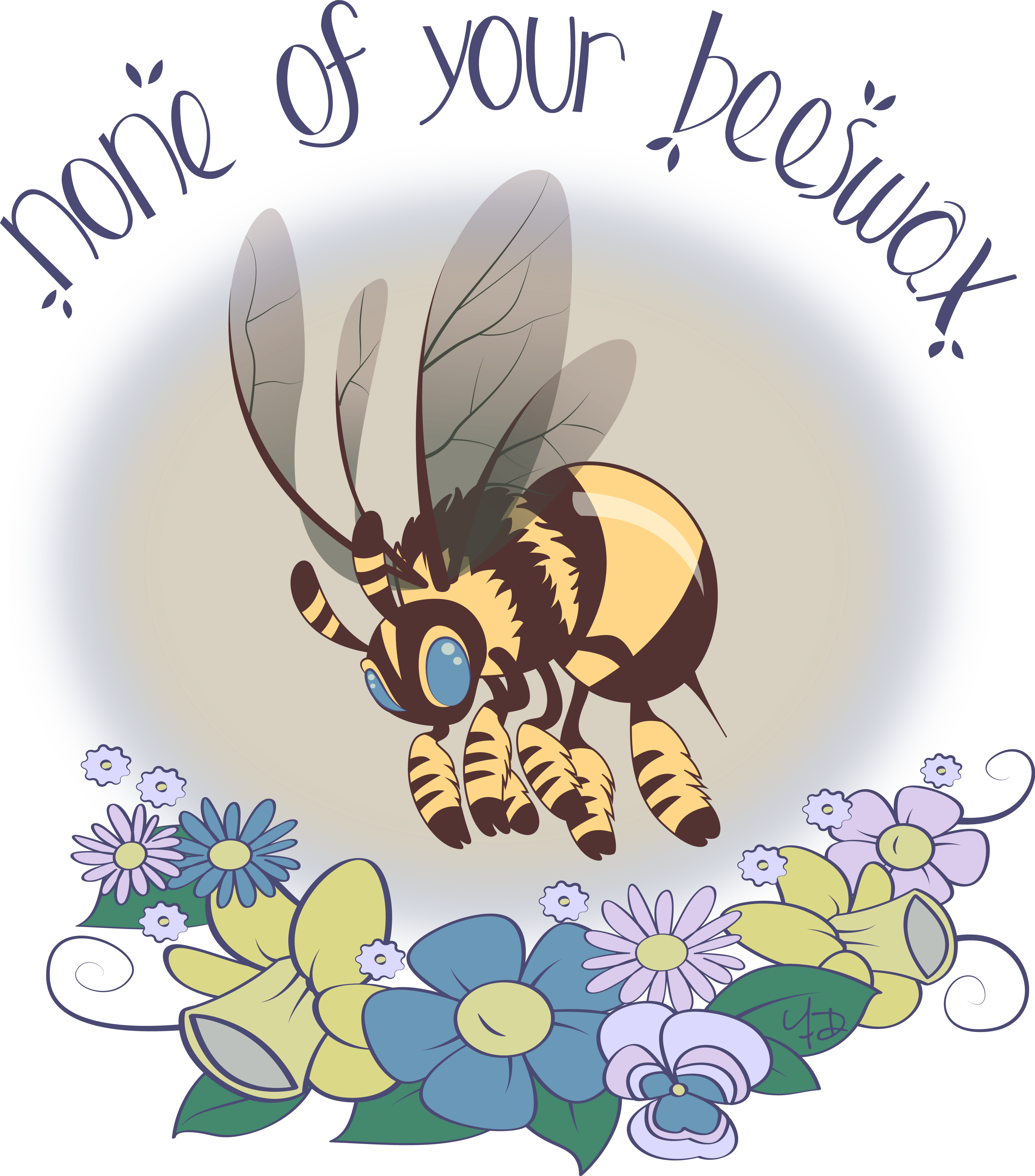 #bee #honeybee #bumblebee #adobeillustrator #vector - Cartoon Clipart (3370x3830), Png Download