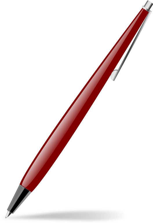 Red Pen Png - Bakelite Letter Opener Clipart (583x800), Png Download