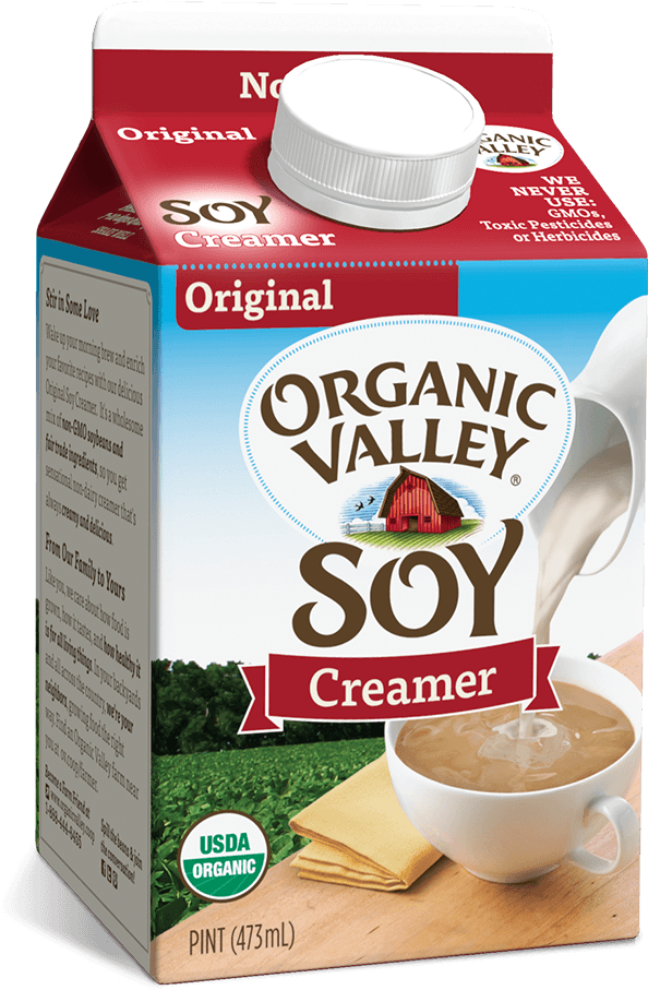 159 Kb Png - Organic Valley Soy Creamer Clipart (600x910), Png Download
