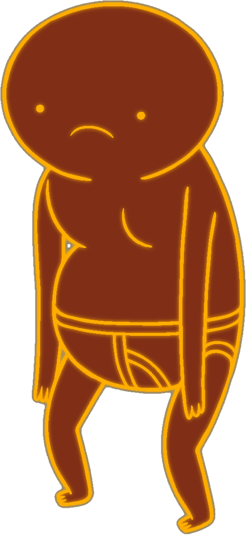 Wandering Bald Man - Carte Bellicose Adventure Time Clipart (479x1042), Png Download