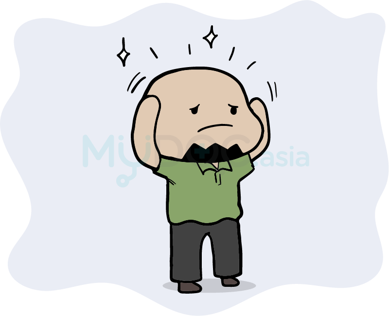 Png Black And White Bald Clipart Man Wig - Cartoon Transparent Png (800x650), Png Download