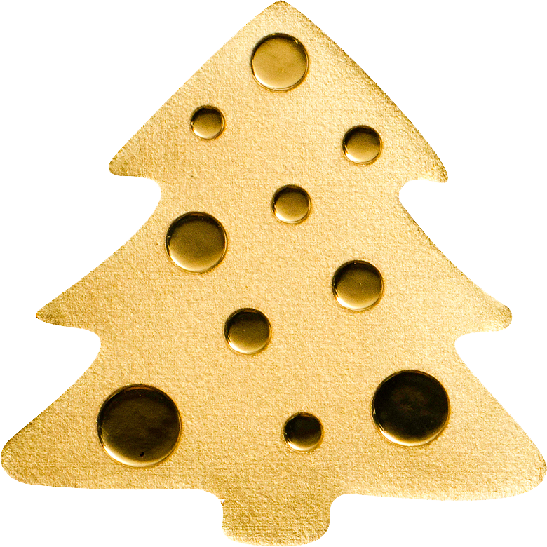Gold Christmas Tree Png - Christmas Tree Clipart (780x780), Png Download