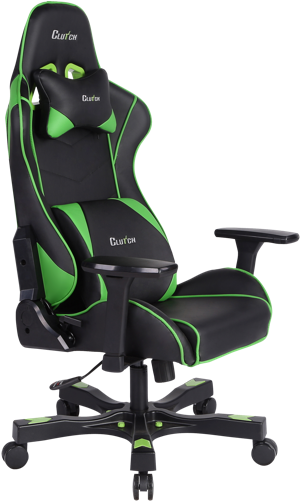 Crank Series Delta Green Gaming Chair Clutch Chairz - Gamer Chair Pink Clipart (600x600), Png Download