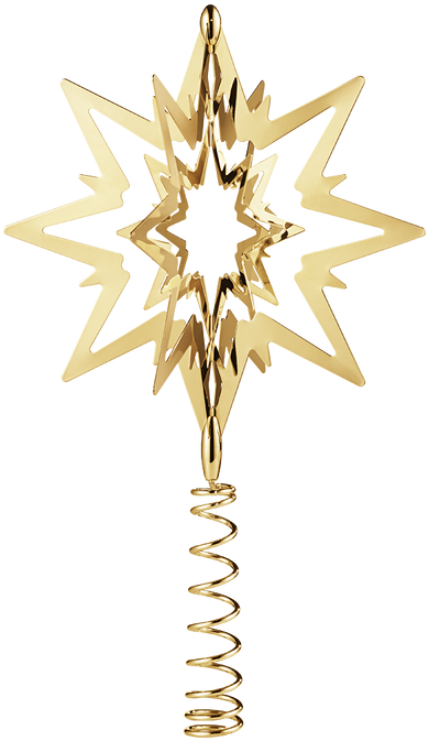 Georg Jensen Christmas Tree Top Star Gold - Georg Jensen Gold Star Clipart (800x800), Png Download